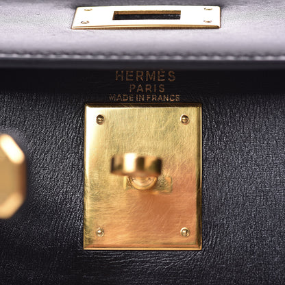 Hermes Box Kelly Retourne 28 Black 12 of 34