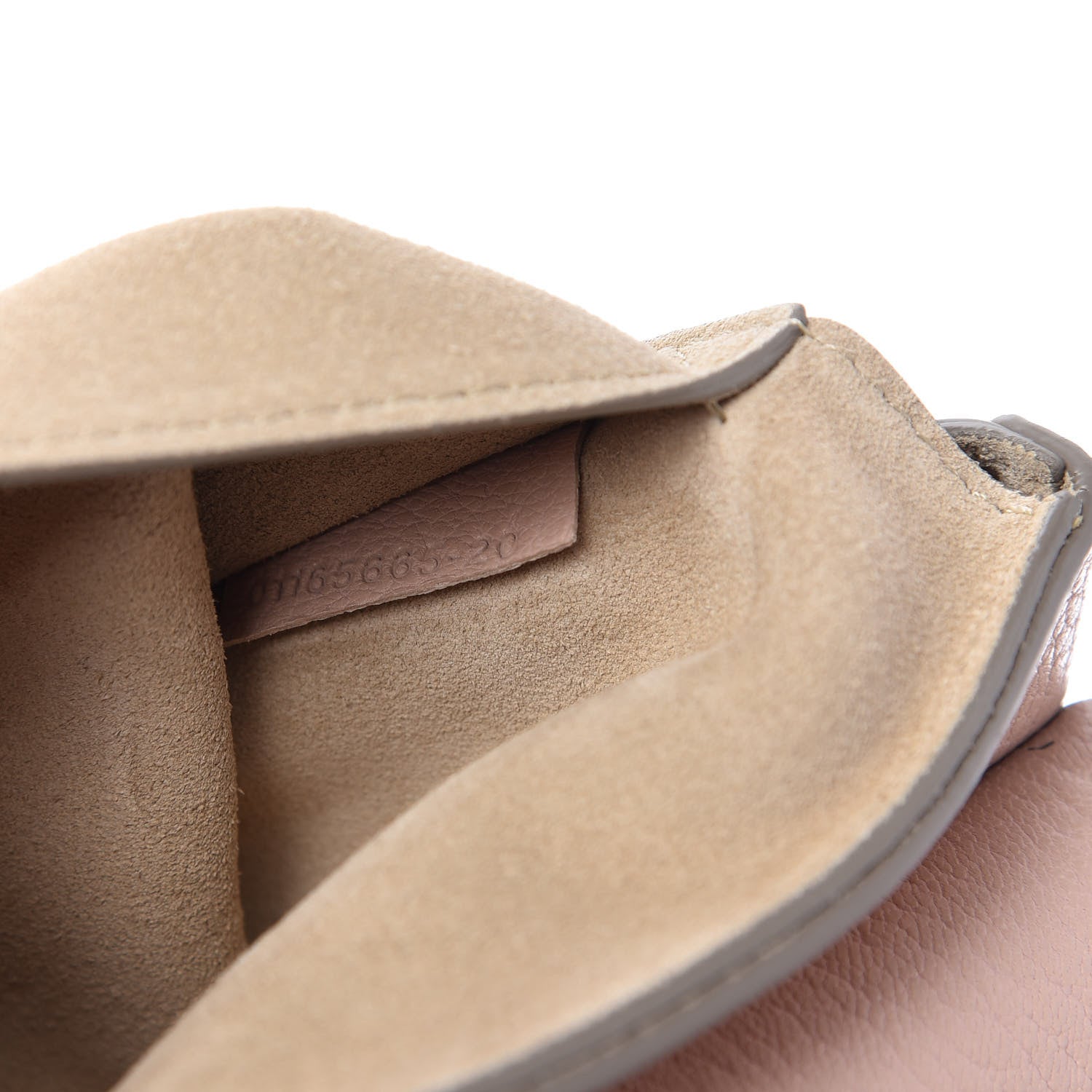 Chloe Grained Lambskin Drew Shoulder Bag Cement Pink 9 of 10