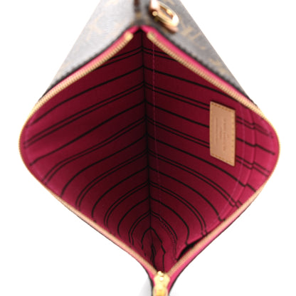 Louis Vuitton Monogram Neverfull MM GM Pochette Pivoine 5 of 7