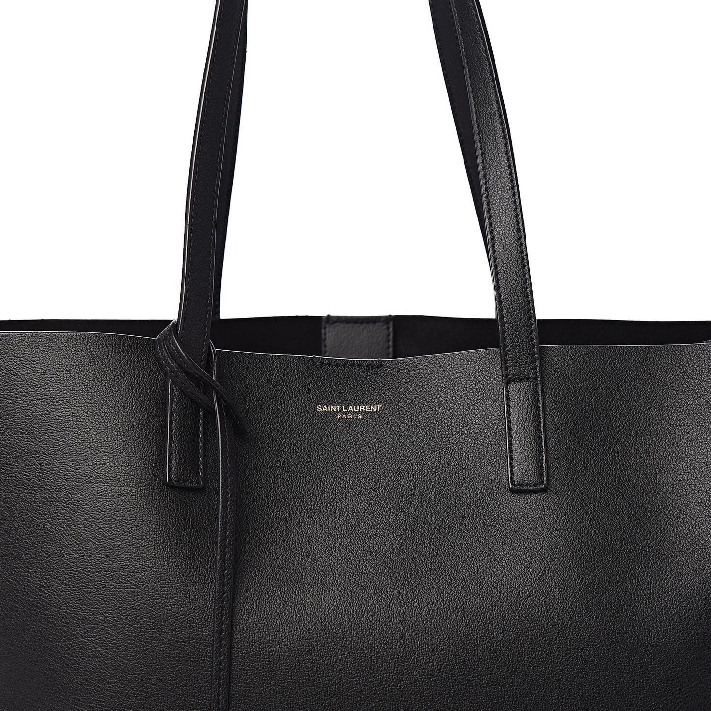 Calfskin Large Shopping Tote Black