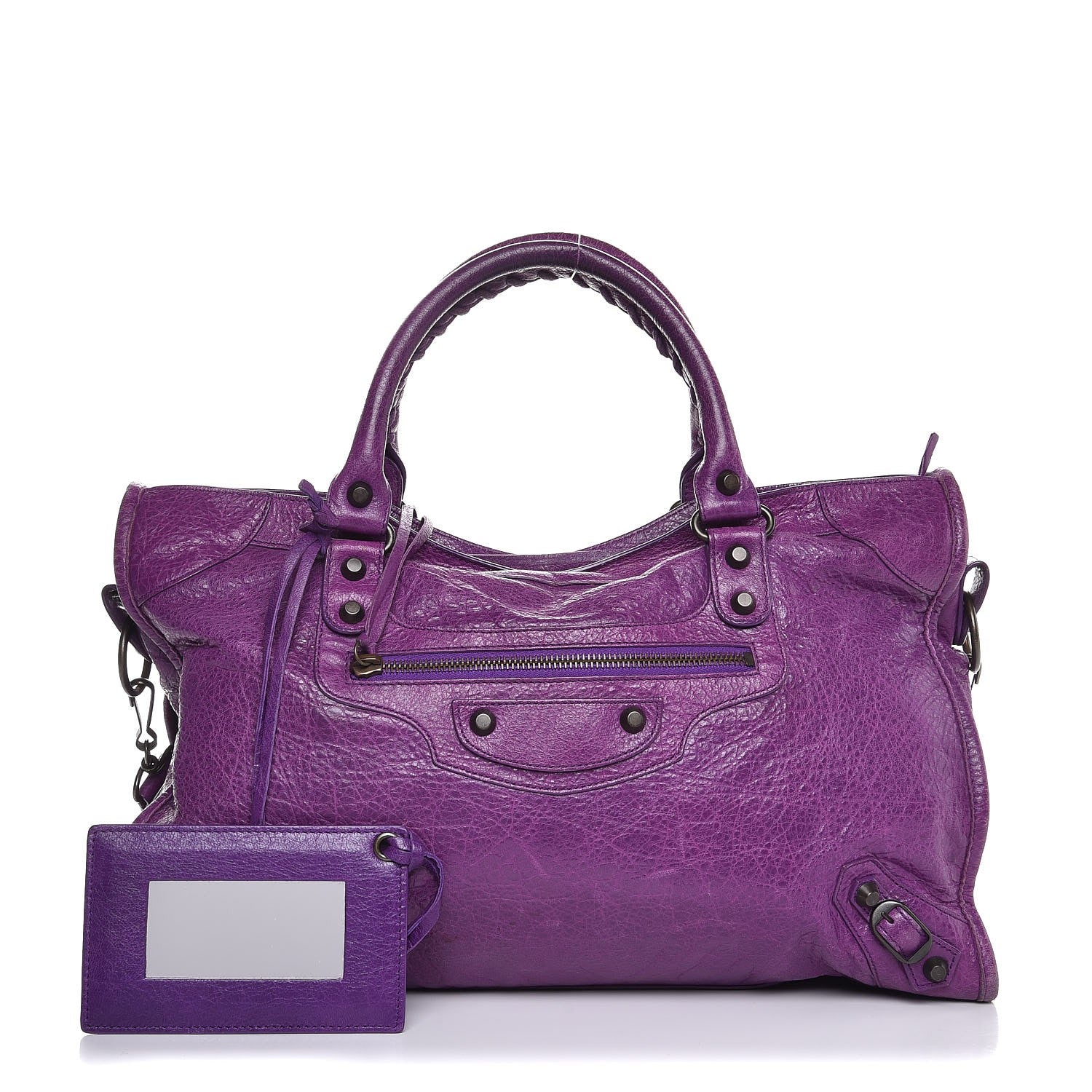 Balenciaga Agneau Classic Hardware City Ultraviolet 1 of 12