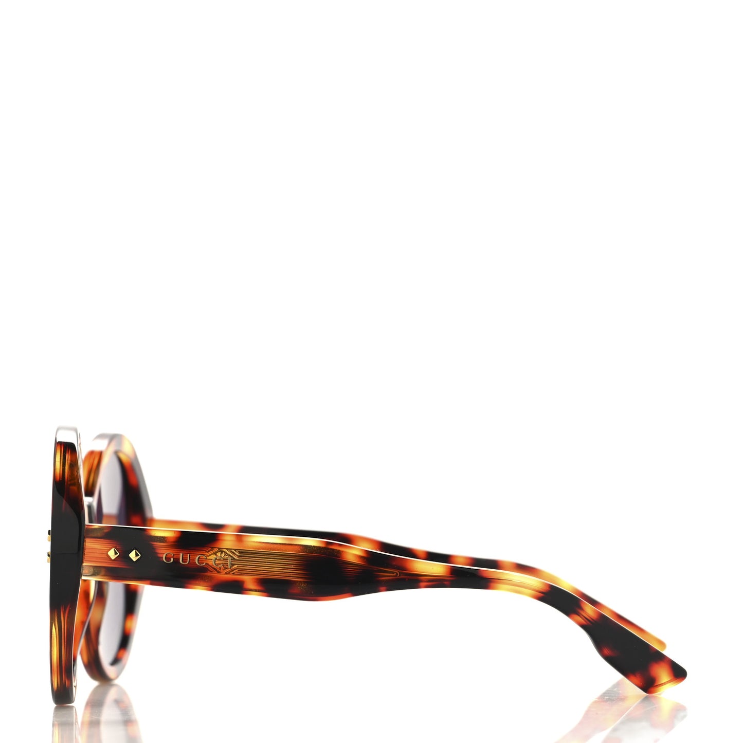 Acetate Round Sunglasses GG1081S Tortoise