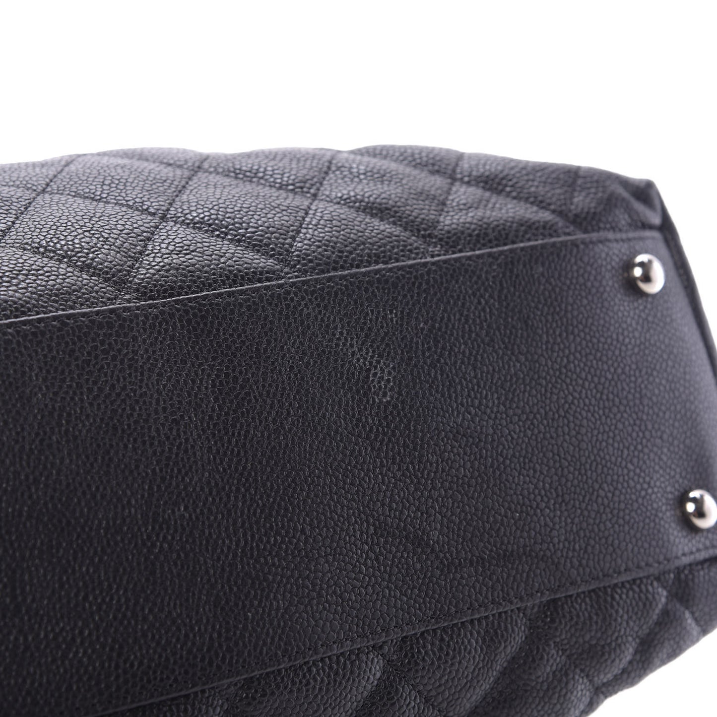 Caviar Quilted French Riviera Hobo Black