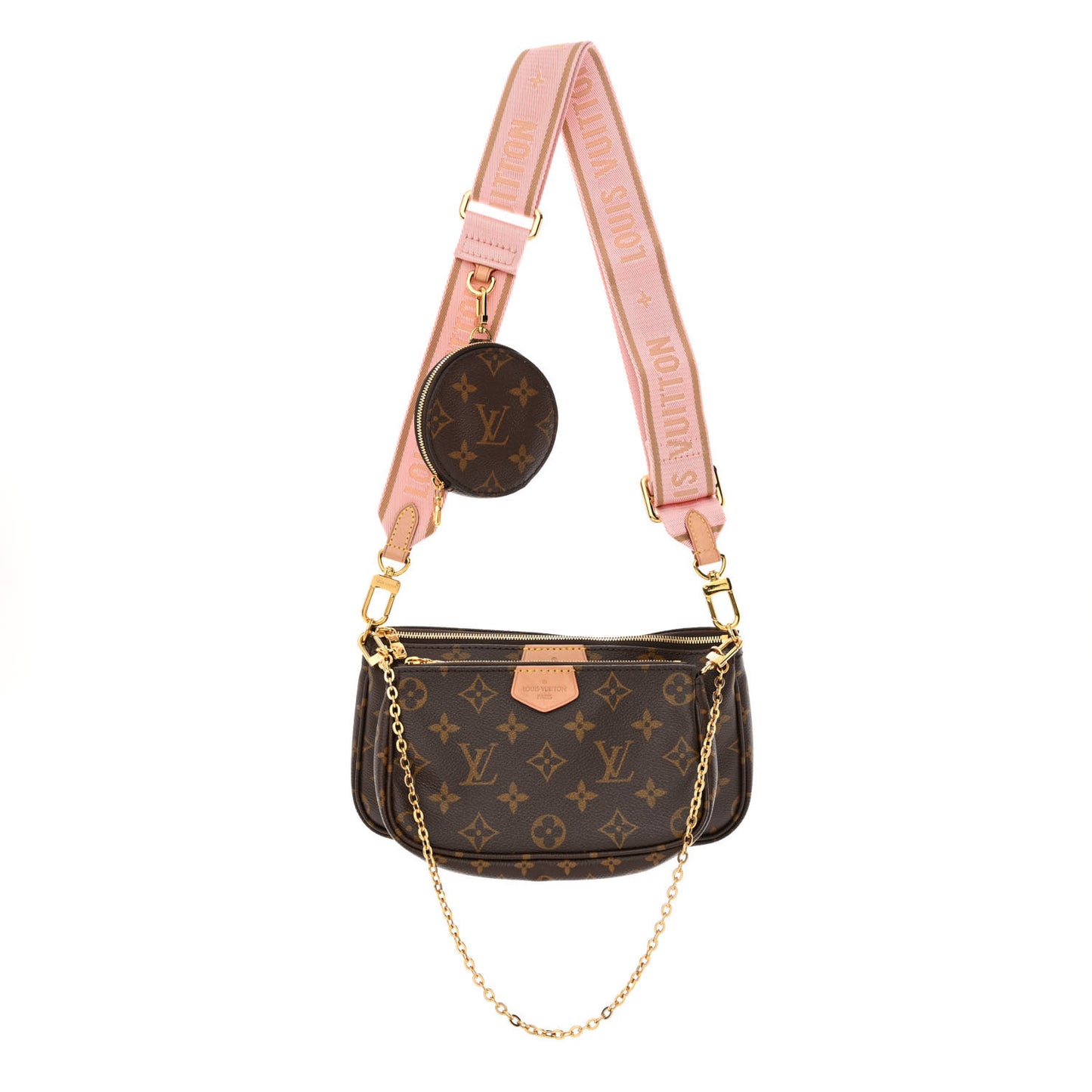 Monogram Multi Pochette Accessories Rose Clair