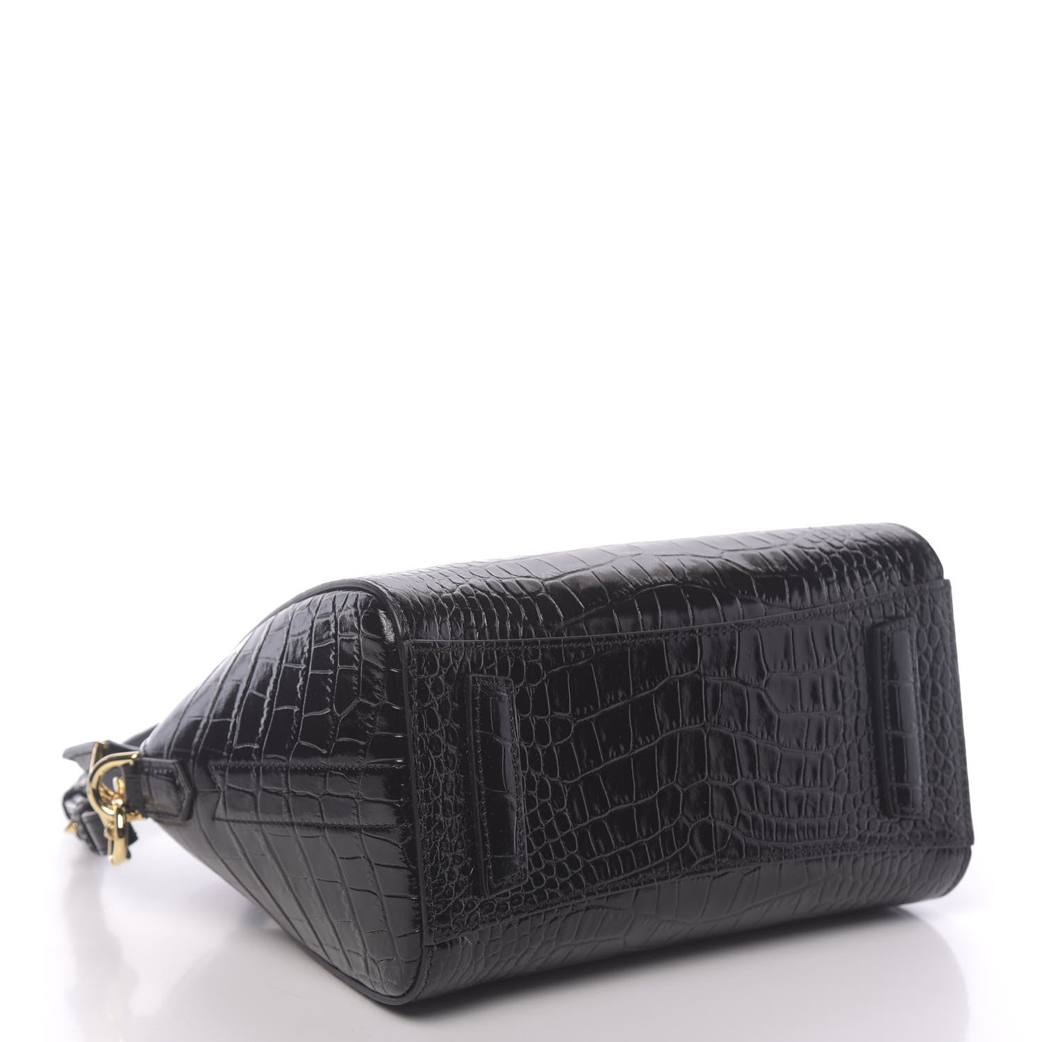 Givenchy Calfskin Crocodile Embossed Mini Antigona Black 5 of 11