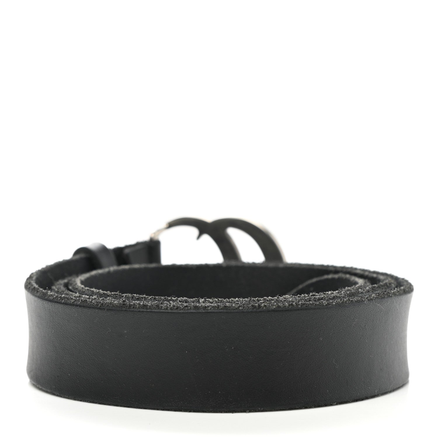 Gucci Faded Calfskin Double G 30mm Belt 85 34 Black 2 of 4