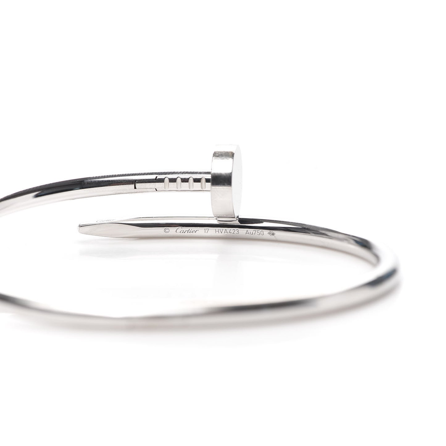 18K White Gold Juste Un Clou Bracelet 17