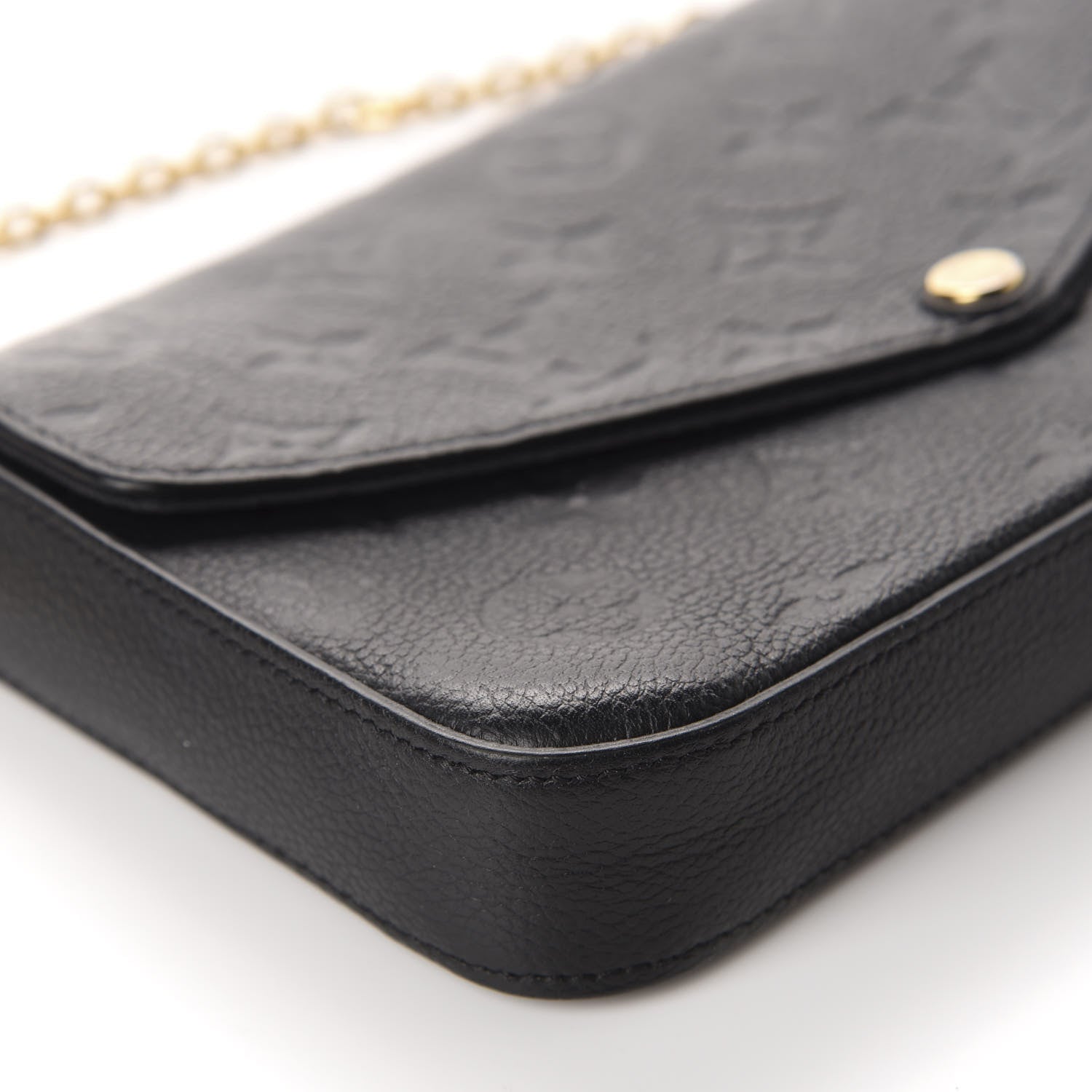Louis Vuitton Empreinte Pochette Felicie Chain Wallet Black 6 of 12