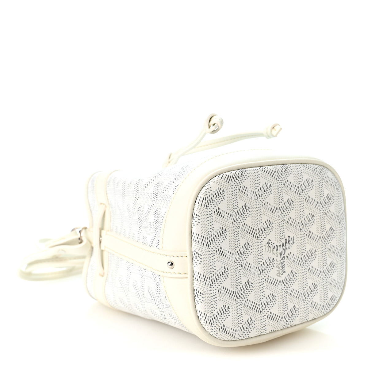 Goyard Goyardine Petit Flot Mini Bucket Bag White 4 of 9