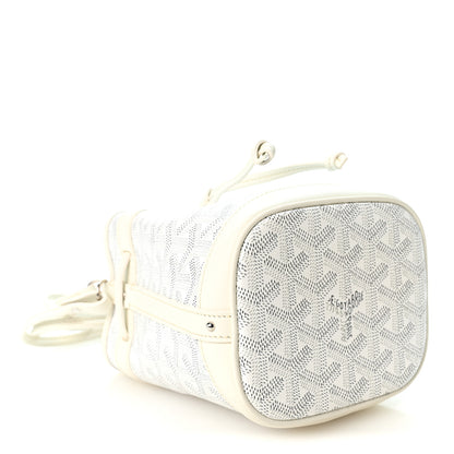 Goyard Goyardine Petit Flot Mini Bucket Bag White 4 of 9