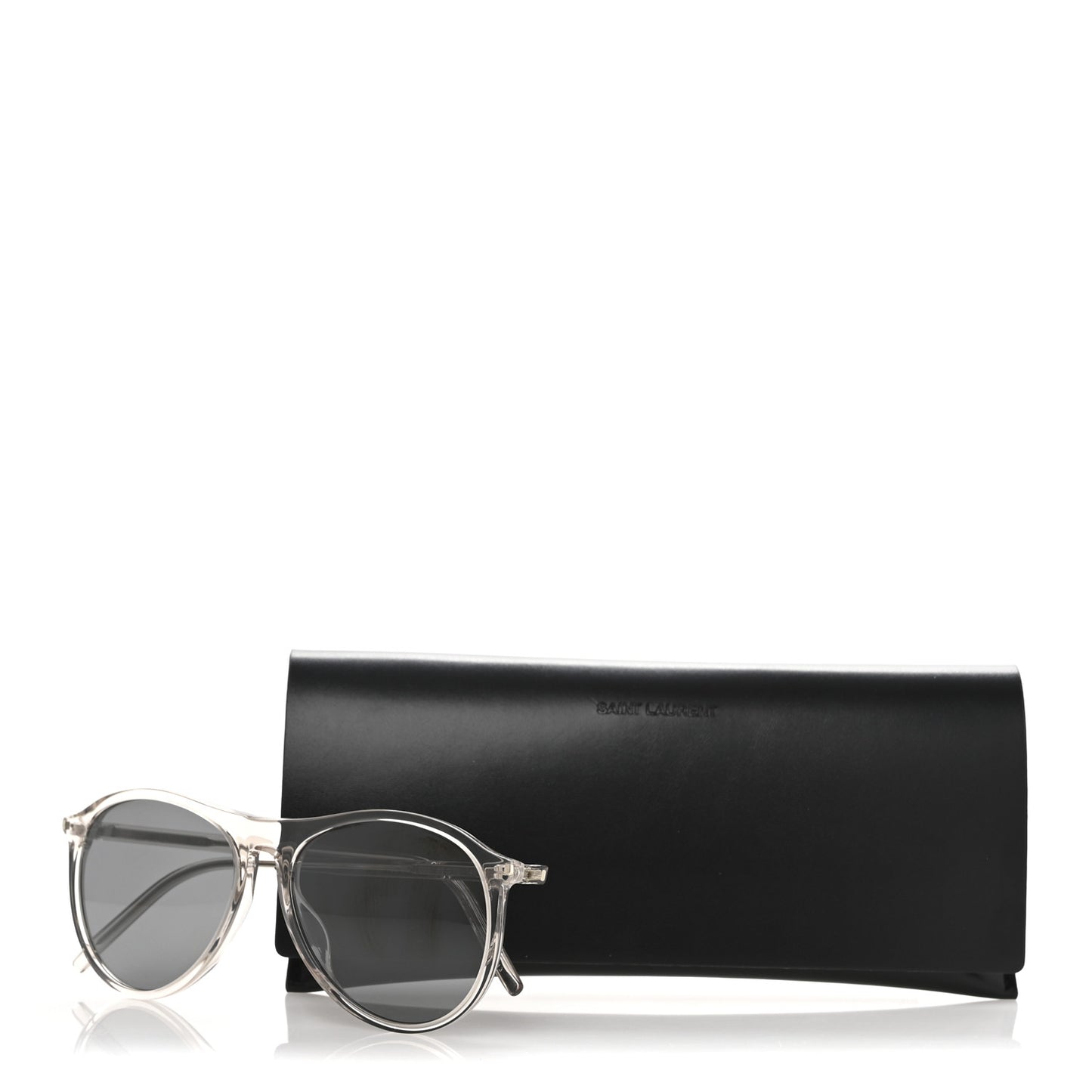 Acetate Thin Pilot Sunglasses SE 667 Transparent