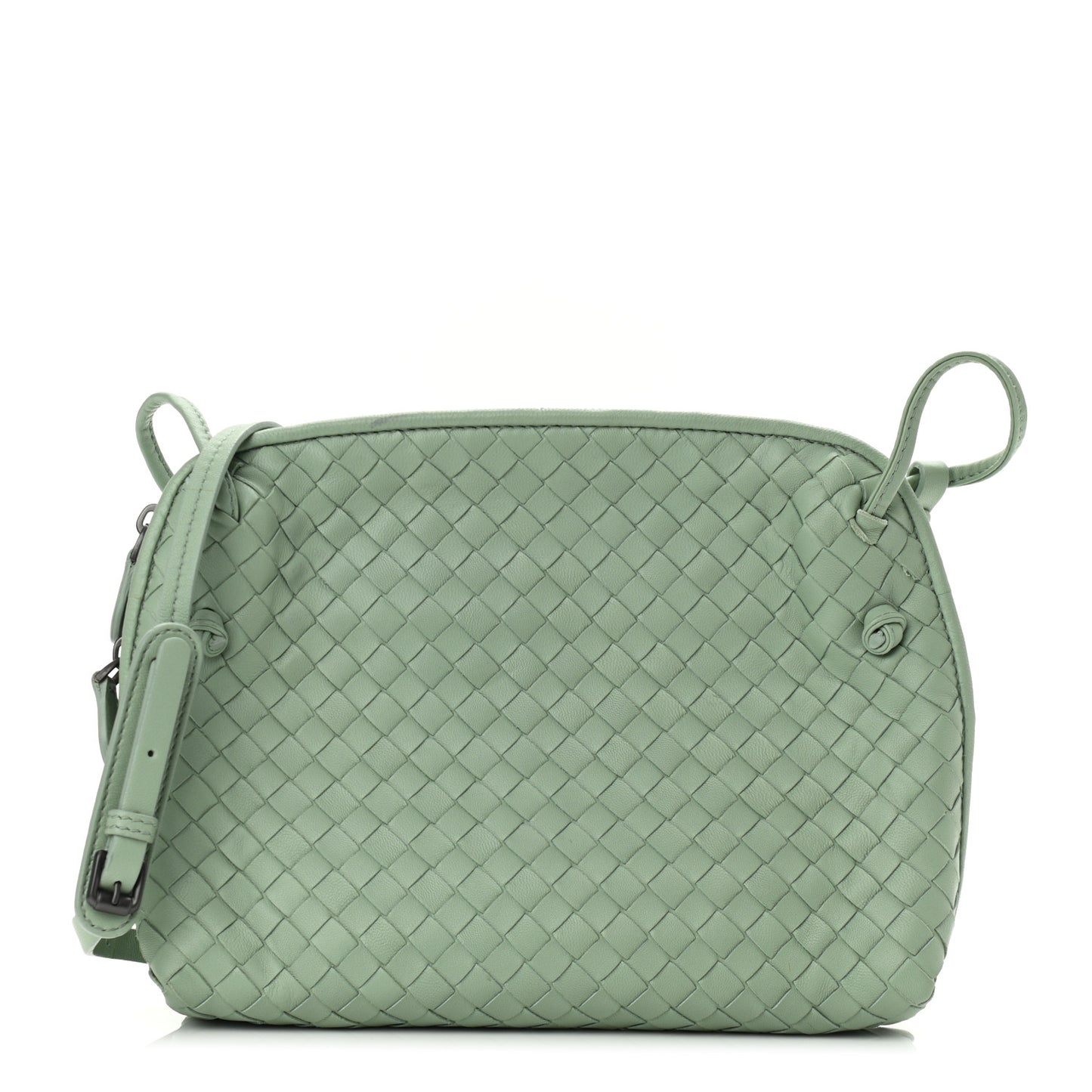 Nappa Intrecciato Nodini Crossbody Messenger New Sauge