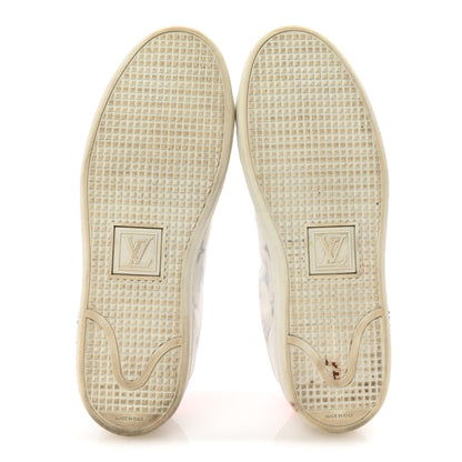 Louis Vuitton Technical Fabric Calfskin Monogram Frontrow Sneakers 39 Pink 6 of 10