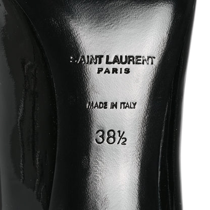 Saint Laurent Patent Calfskin Zoe 85 Pump 38.5 Black 6 of 8