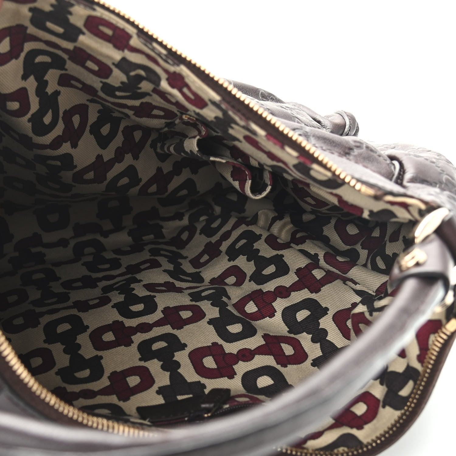 Gucci Guccissima Large D Ring Hobo Chocolate 5 of 9