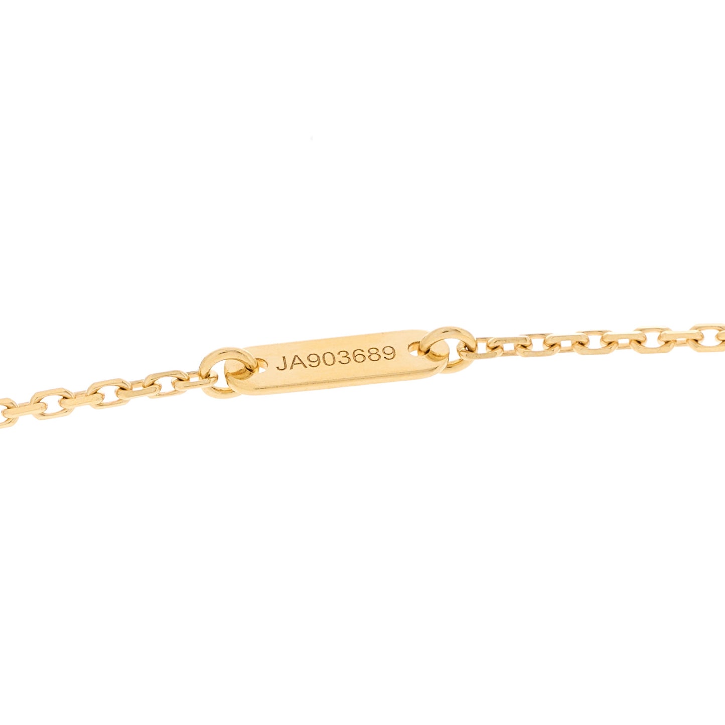 18K Yellow Gold Mother of Pearl Sweet Alhambra Butterfly Pendant Necklace