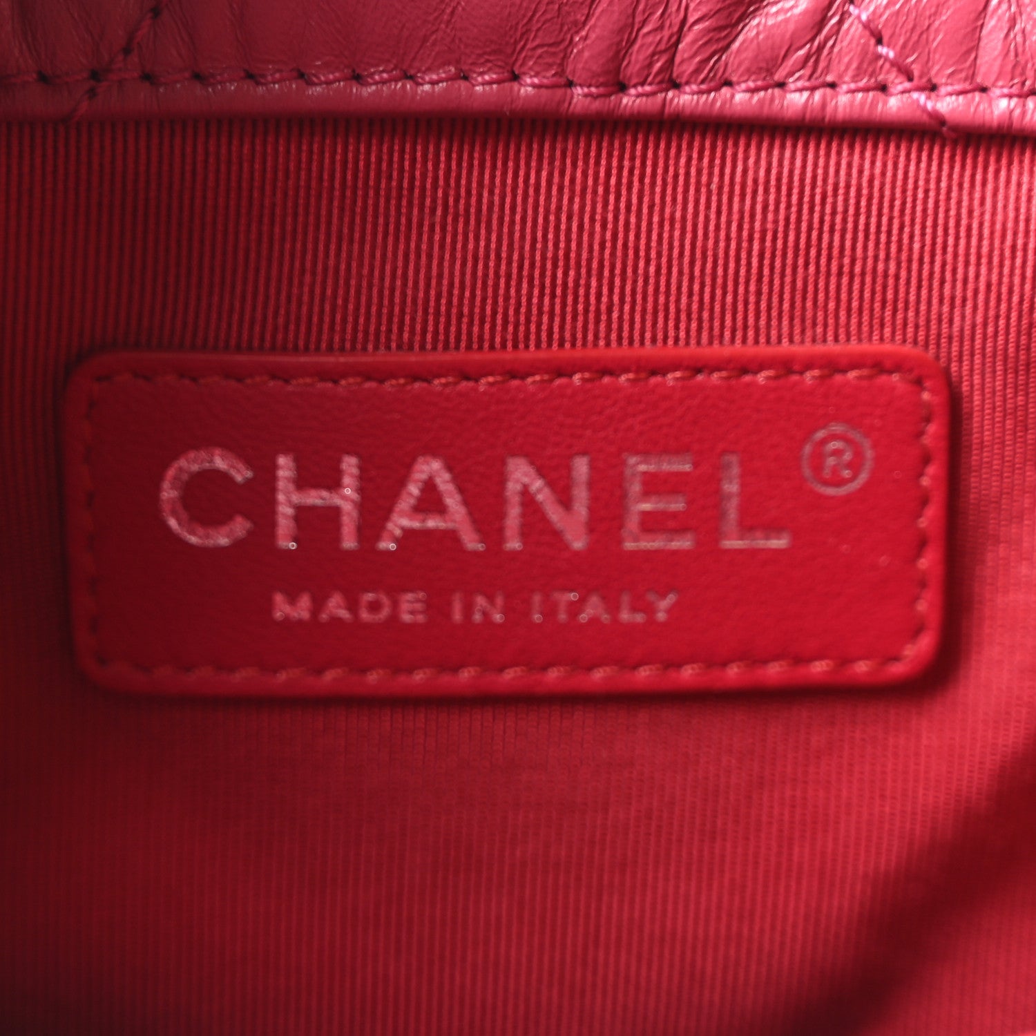 Chanel Aged Calfskin Chevron Quilted Small Gabrielle Backpack Dark Pink 6 of 11