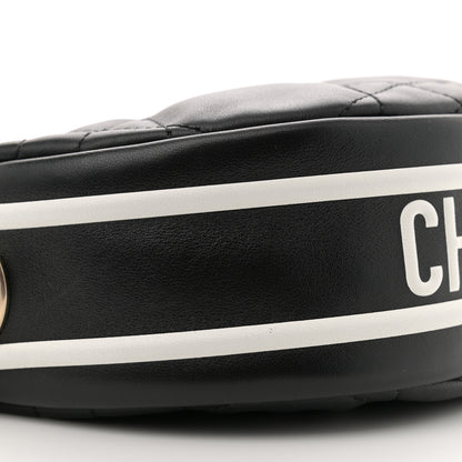 Christian Dior Lambskin Cannage Small Dior Vibe Hobo Bag Black 9 of 10