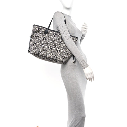 Louis Vuitton Jacquard Since 1854 Neverfull MM Grey 2 of 11