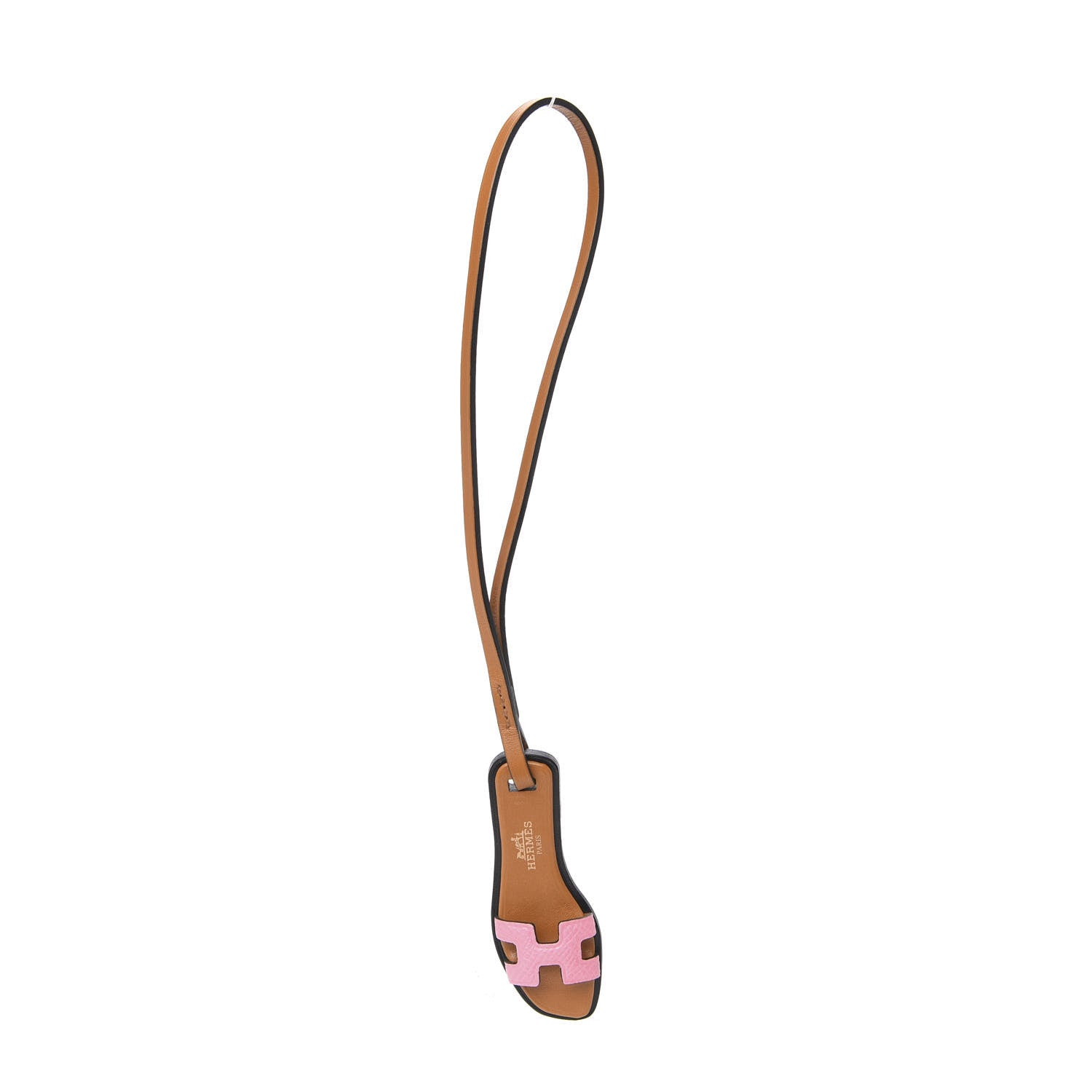 Hermes Epsom Butler Calfskin Hunter Oran Nano Bag Charm Rose Confetti Sable 1 of 4