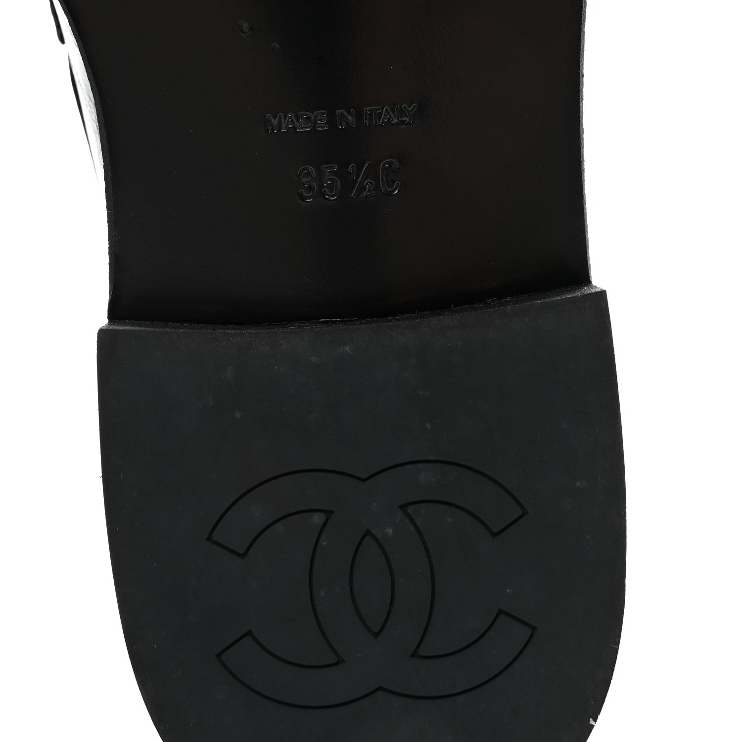 Chanel Calfskin Enamel Charms Mocassin Loafers 35.5 Black 7 of 9