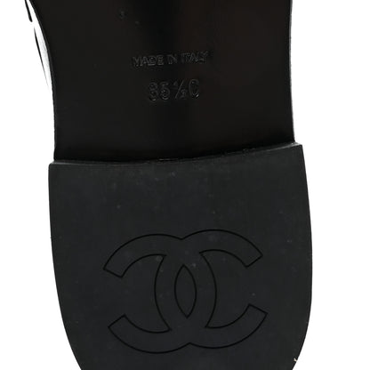 Chanel Calfskin Enamel Charms Mocassin Loafers 35.5 Black 7 of 9