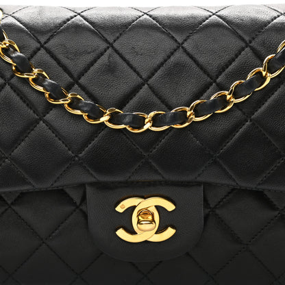 Chanel Lambskin Quilted Small Double Flap Black 8 of 12