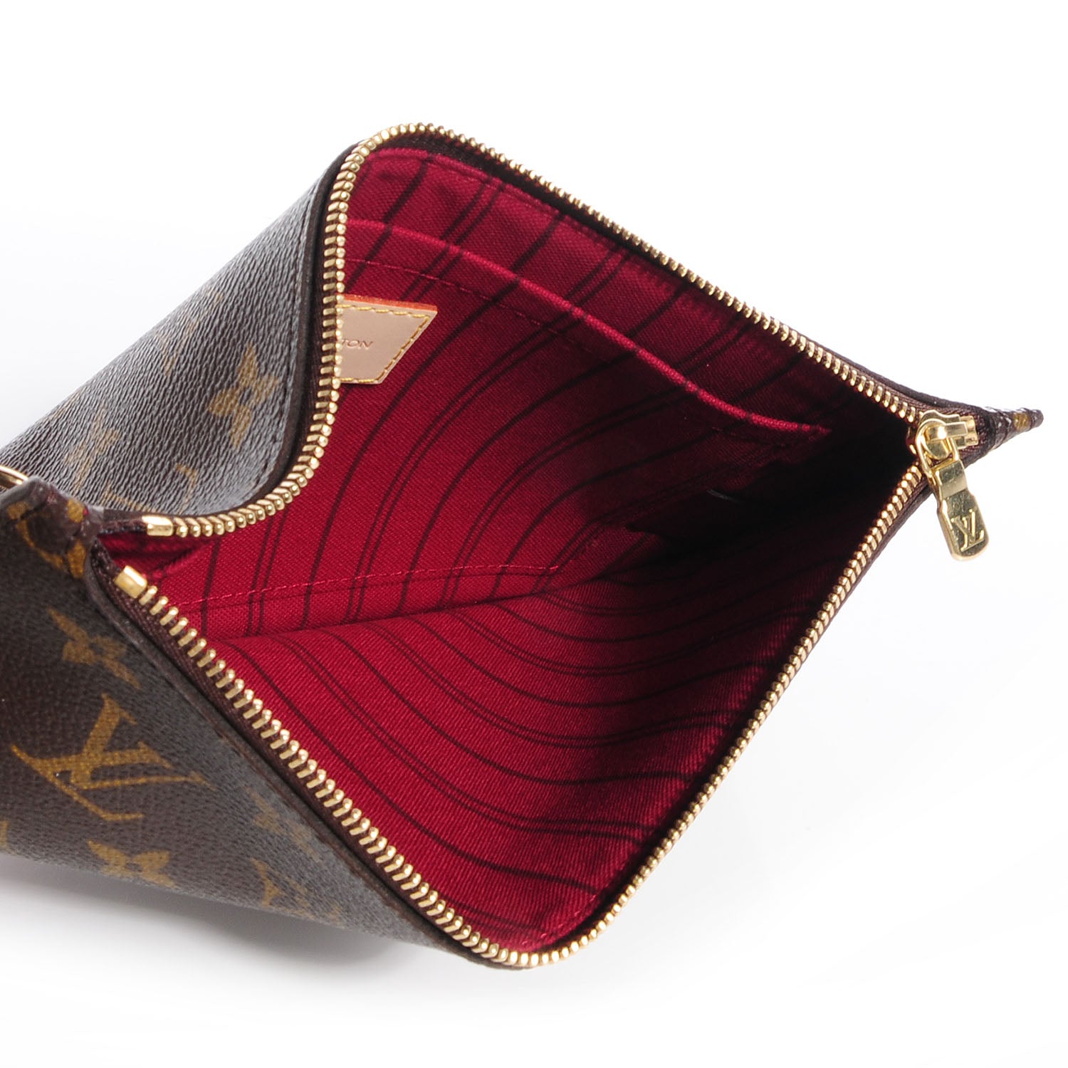 Louis Vuitton Monogram Neverfull MM GM Pochette Fuchsia 5 of 7