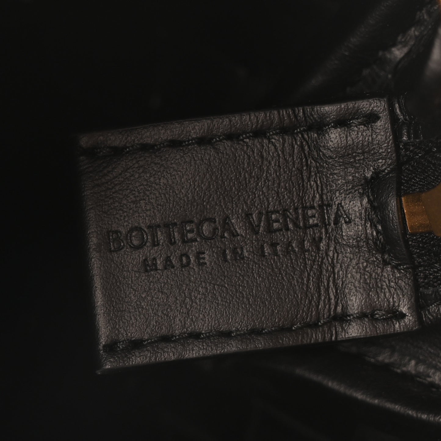 Nappa Intrecciato Small Loop Camera Bag Black