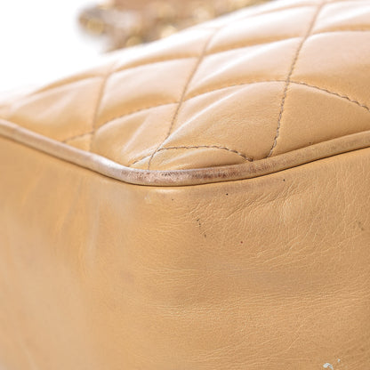 Chanel Lambskin Quilted Tote Beige 29 of 30
