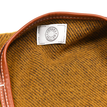 Hermes Merino Wool Cashmere Rocabar Poncho Paille 2 of 3