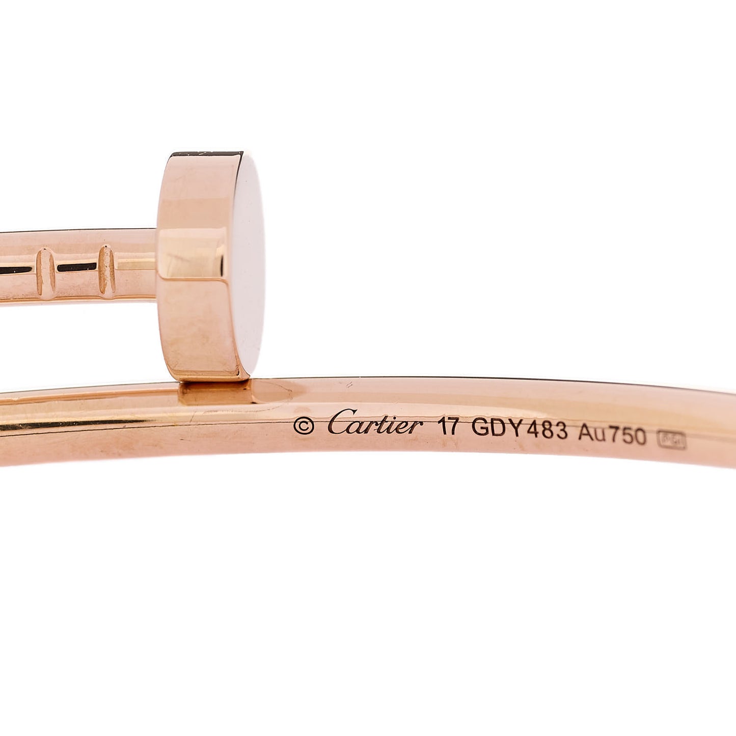 18K Pink Gold Small Juste Un Clou Bracelet 17