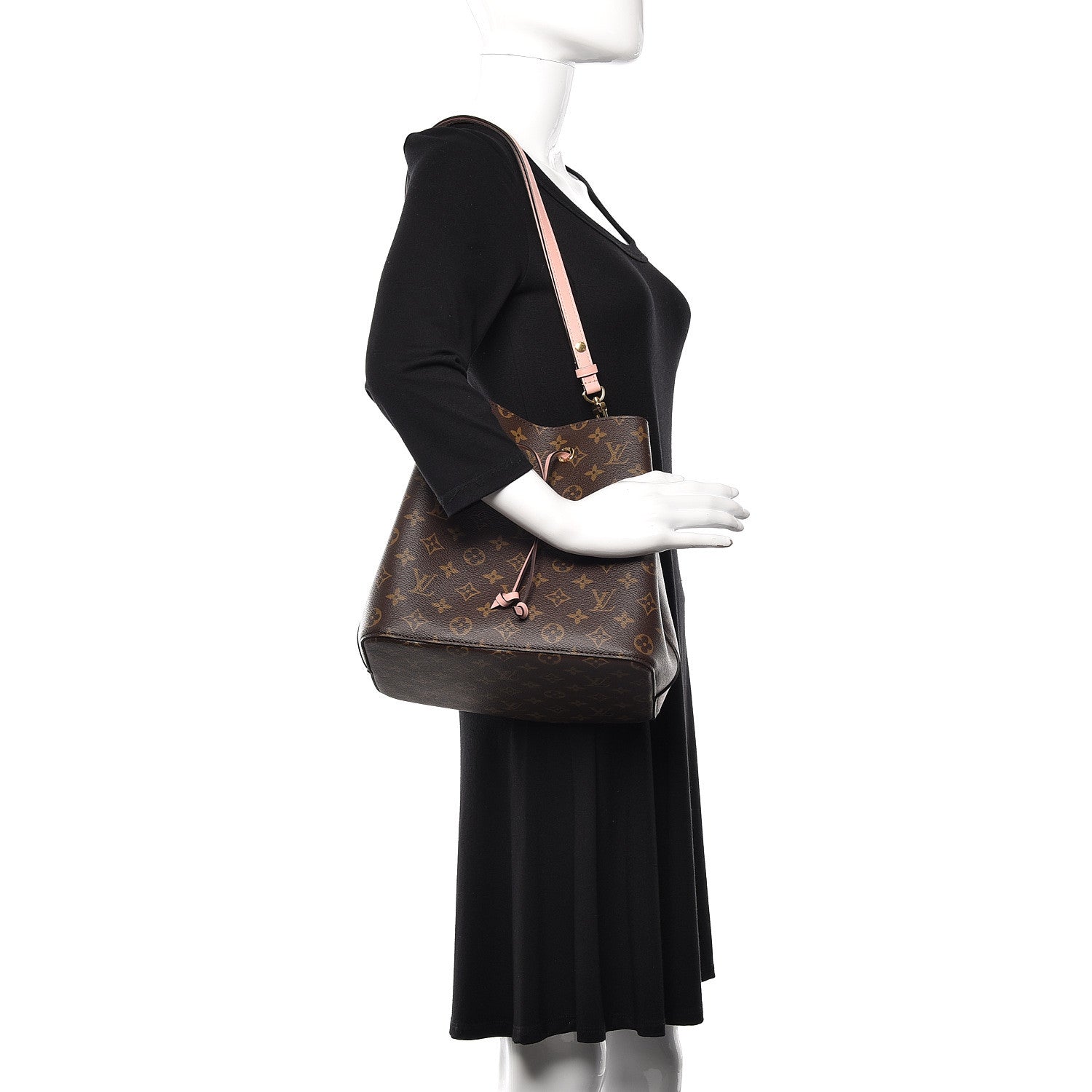 Louis Vuitton Monogram Neonoe MM Rose Poudre 2 of 9