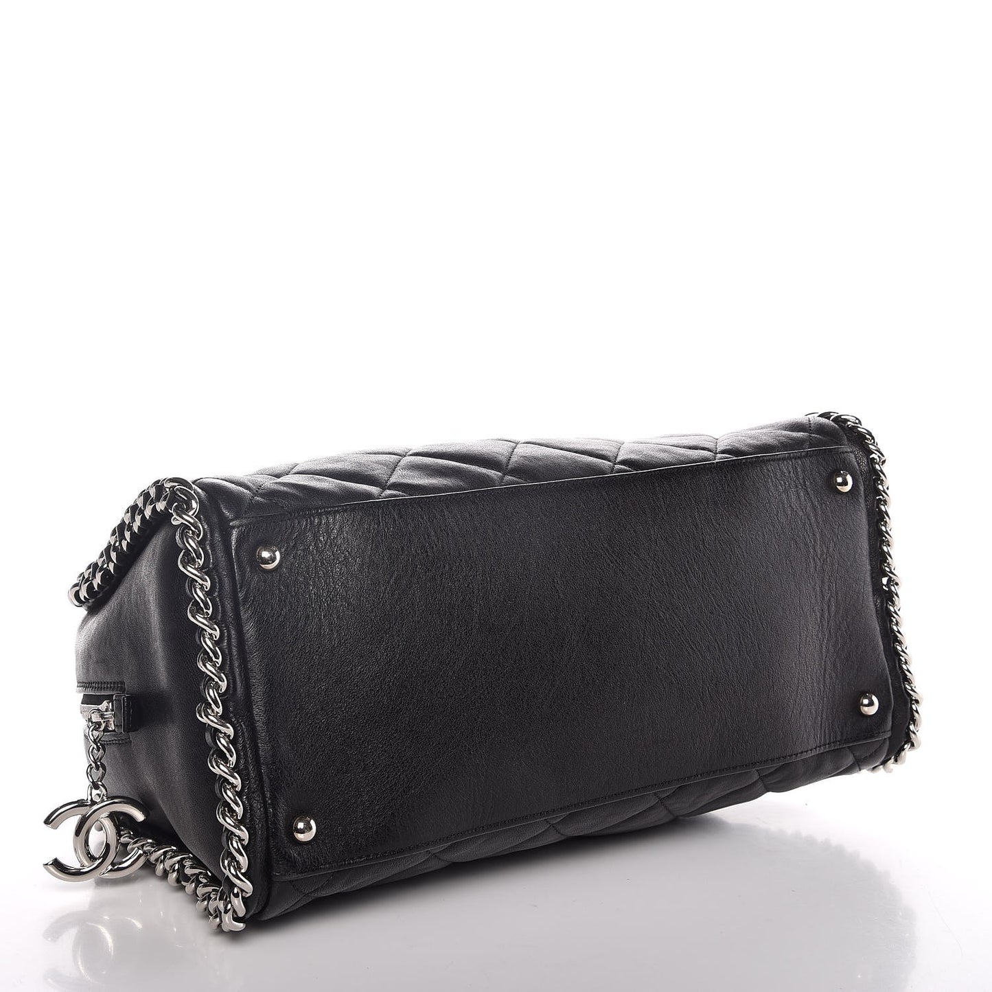 Calfskin Chain Around Bowler Black