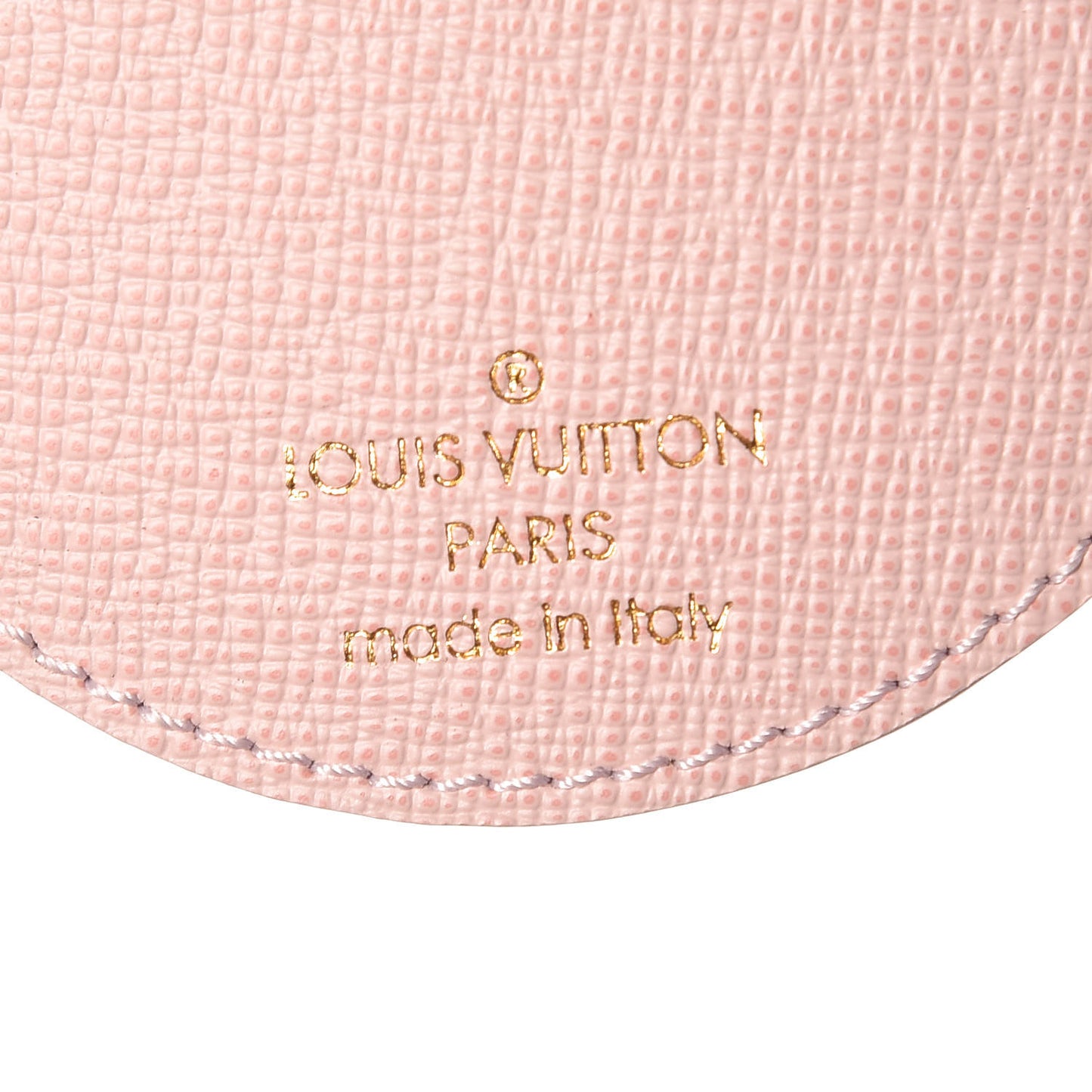 Monogram LV Mirror Bag Charm Key Holder Rose Ballerine