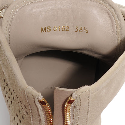 Louis Vuitton Nubuck Punchy High Top Sneakers 38.5 Beige 7 of 8