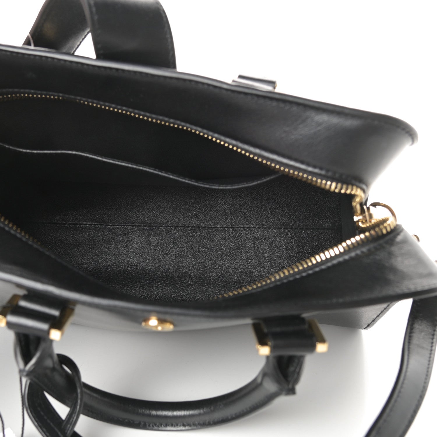 Saint Laurent Calfskin Monogram Baby Cabas Black 5 of 12
