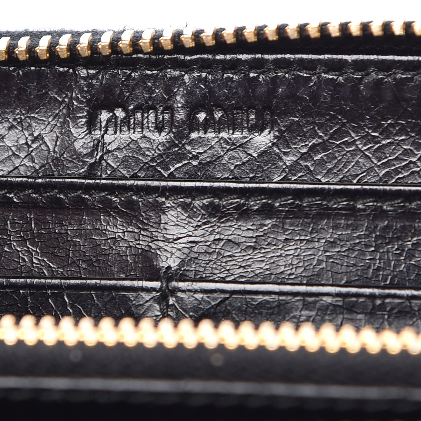 Nappa Matelasse Lux Zip Around Wallet Black