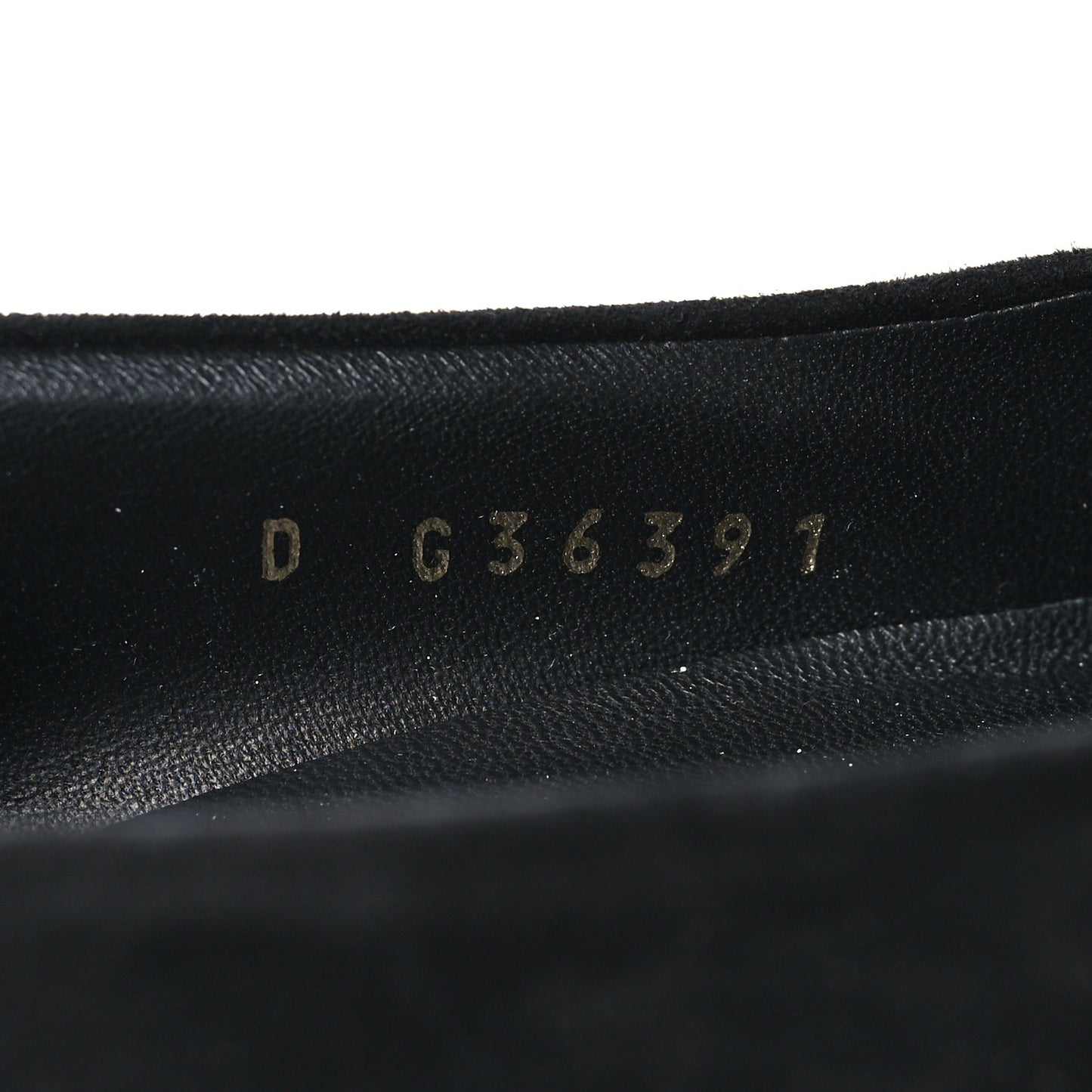 Suede Pearl Grosgrain Pumps 36.5 Black