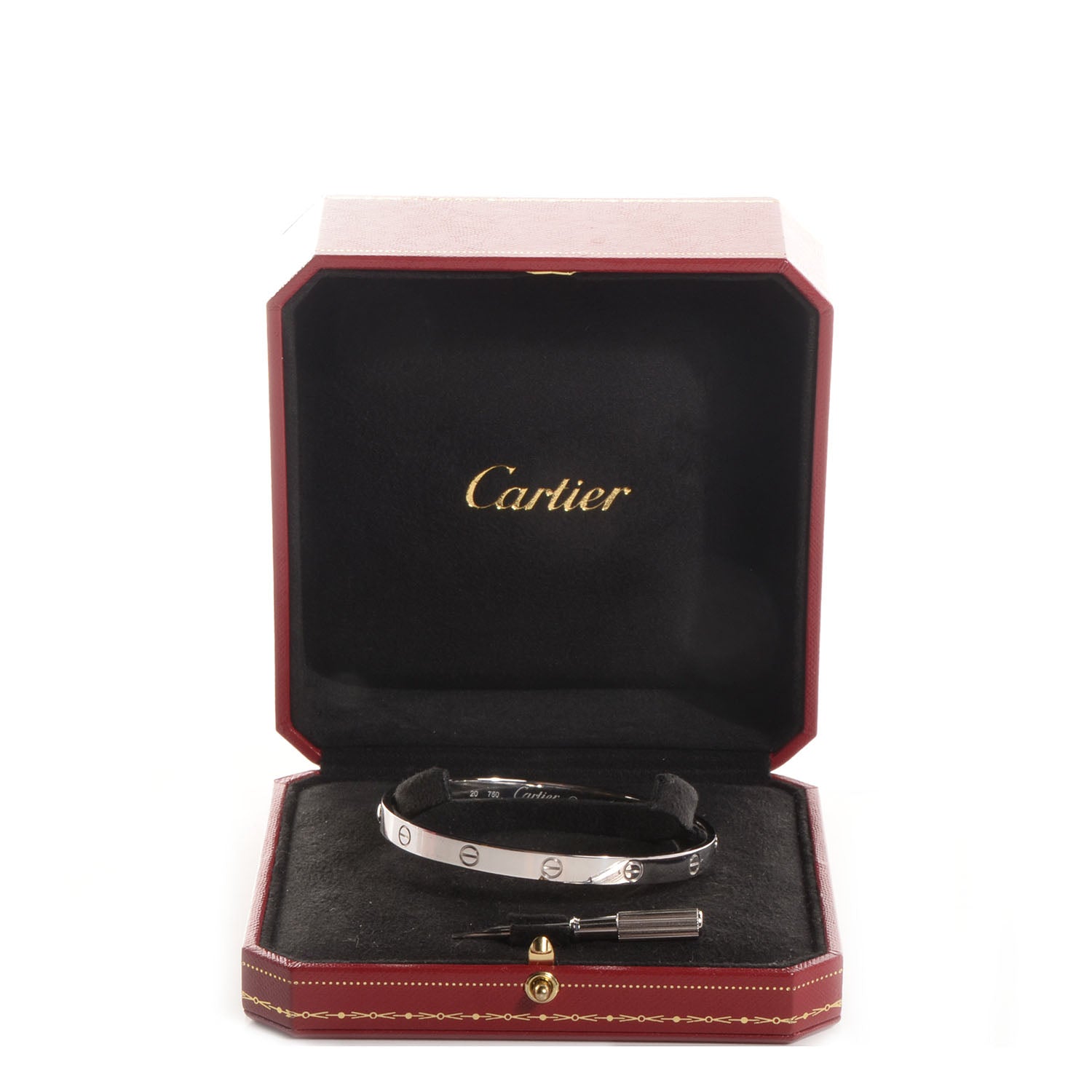 Cartier 18K White Gold LOVE Bracelet 20 5 of 5