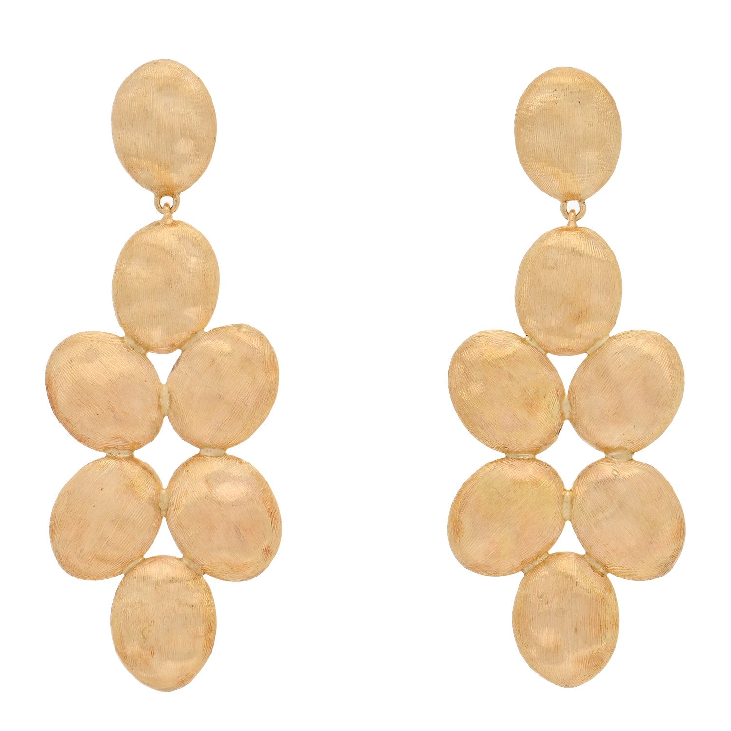 Marco Bicego 18K Yellow Gold Siviglia Cluster Drop Earrings 1 of 4