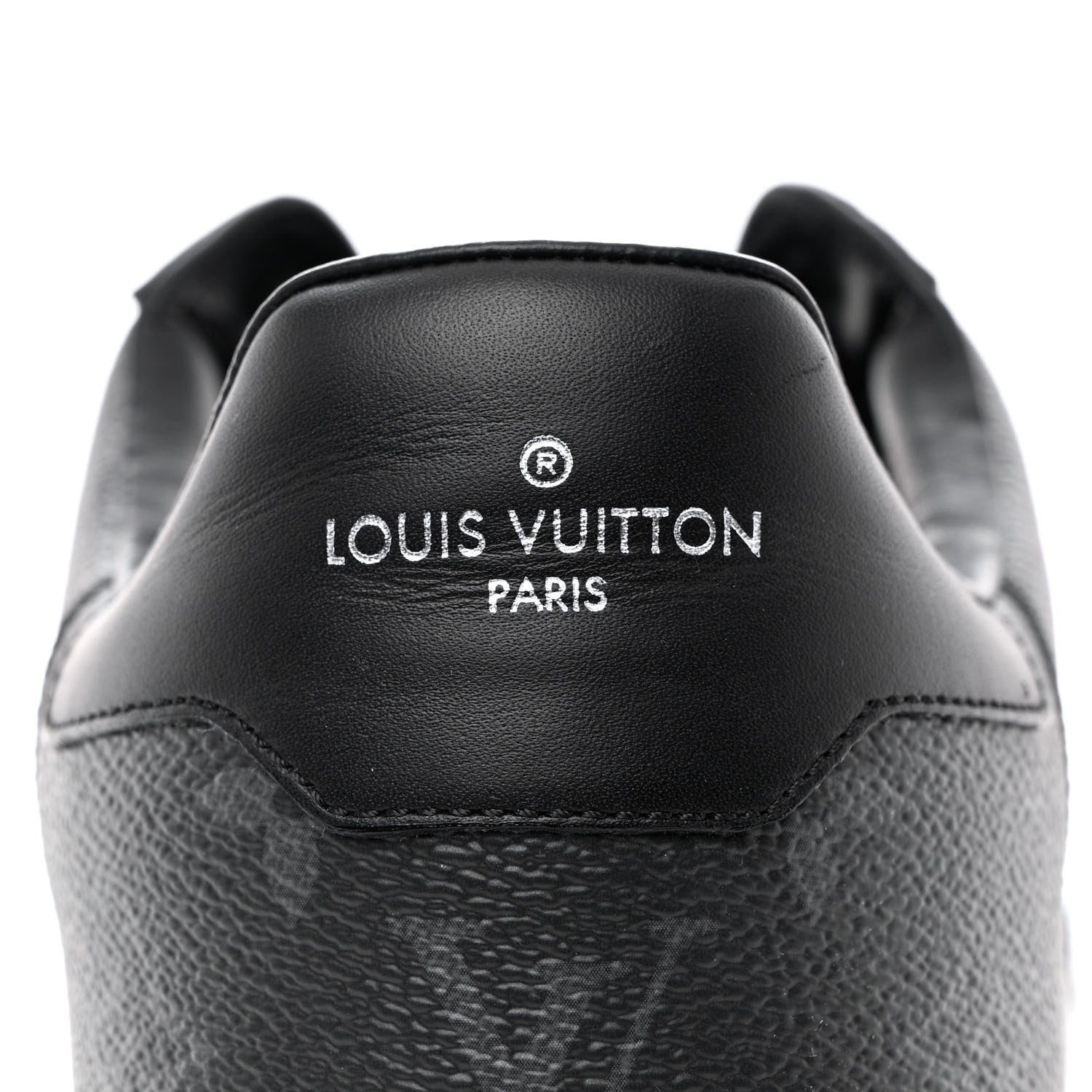 Louis Vuitton Reverse Monogram Eclipse Mens Rivoli Sneakers 10.5 Black 9 of 11
