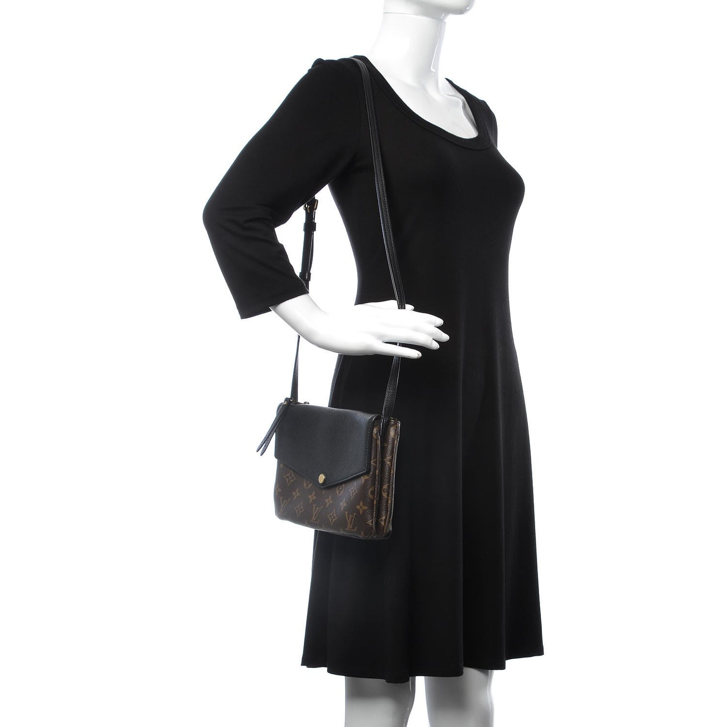 Monogram Twice Pochette Black