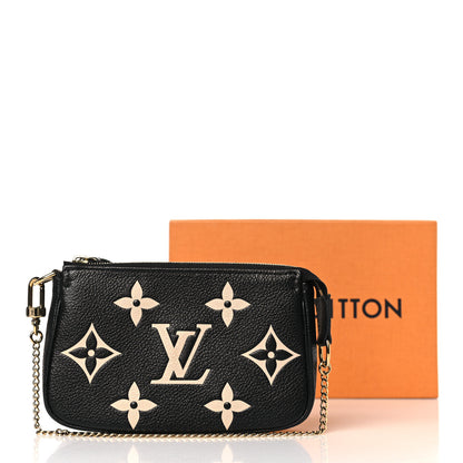 Louis Vuitton LOUIS VUITTON Empreinte Monogram Giant Mini Pochette Accessories Black 9 of 9