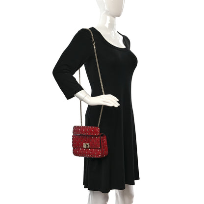Valentino Garavani Nappa Small Rockstud Spike Shoulder Bag Rosso Valentino 2 of 8