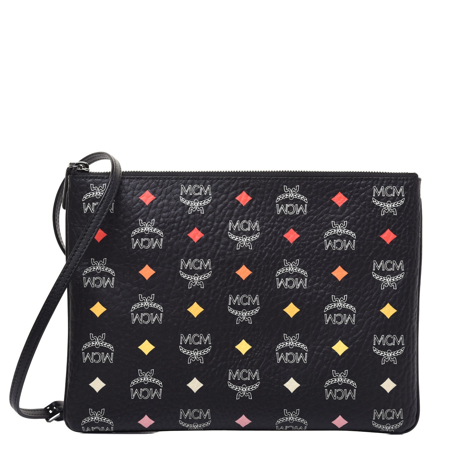 MCM Skyoptic Visetos Crossbody Pouch Spectrum Diamond Black 1 of 14