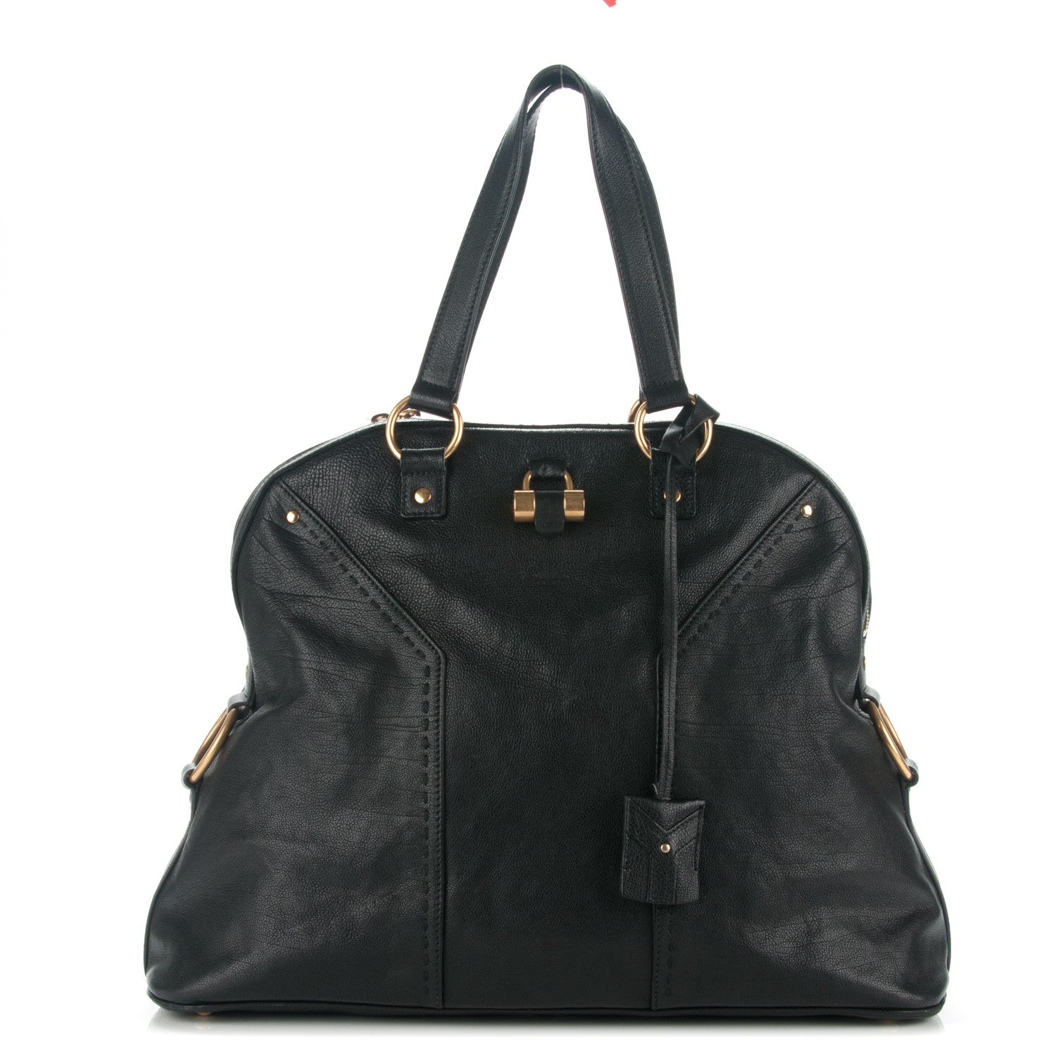 Saint Laurent Calfskin Oversized Muse Black 1 of 7