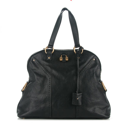 Saint Laurent Calfskin Oversized Muse Black 1 of 7