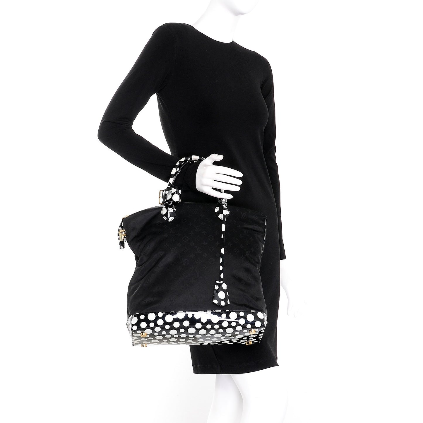 Nylon Kusama Infinity Dots Lockit Vertical MM Black White