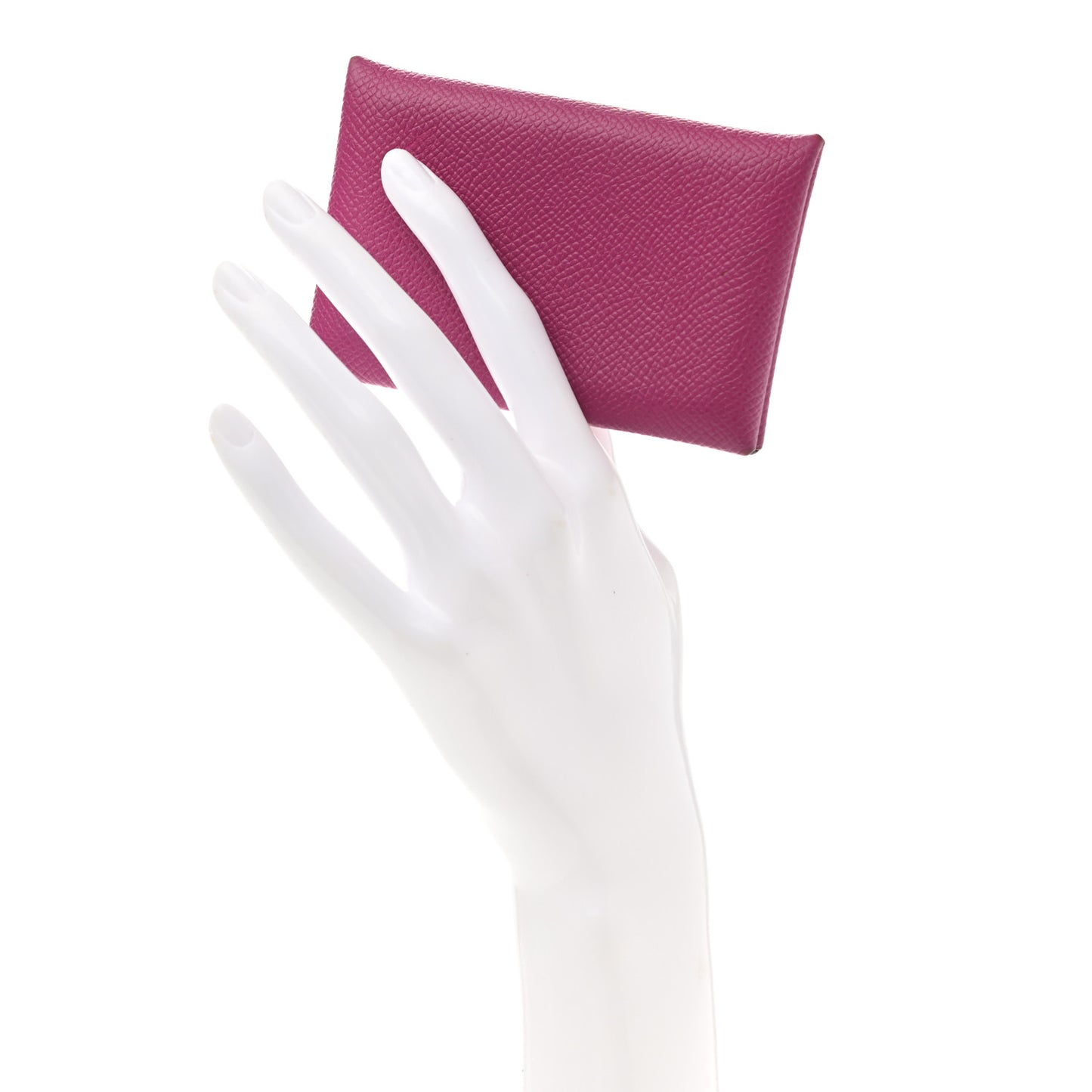 Epsom Calvi Card Case Rose Pourpre